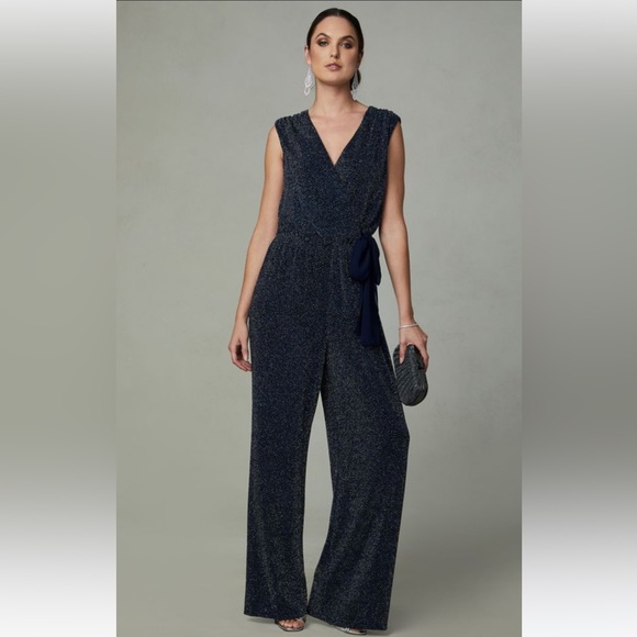 Sparkly navy blue jumpsuit - Picture 1 of 5